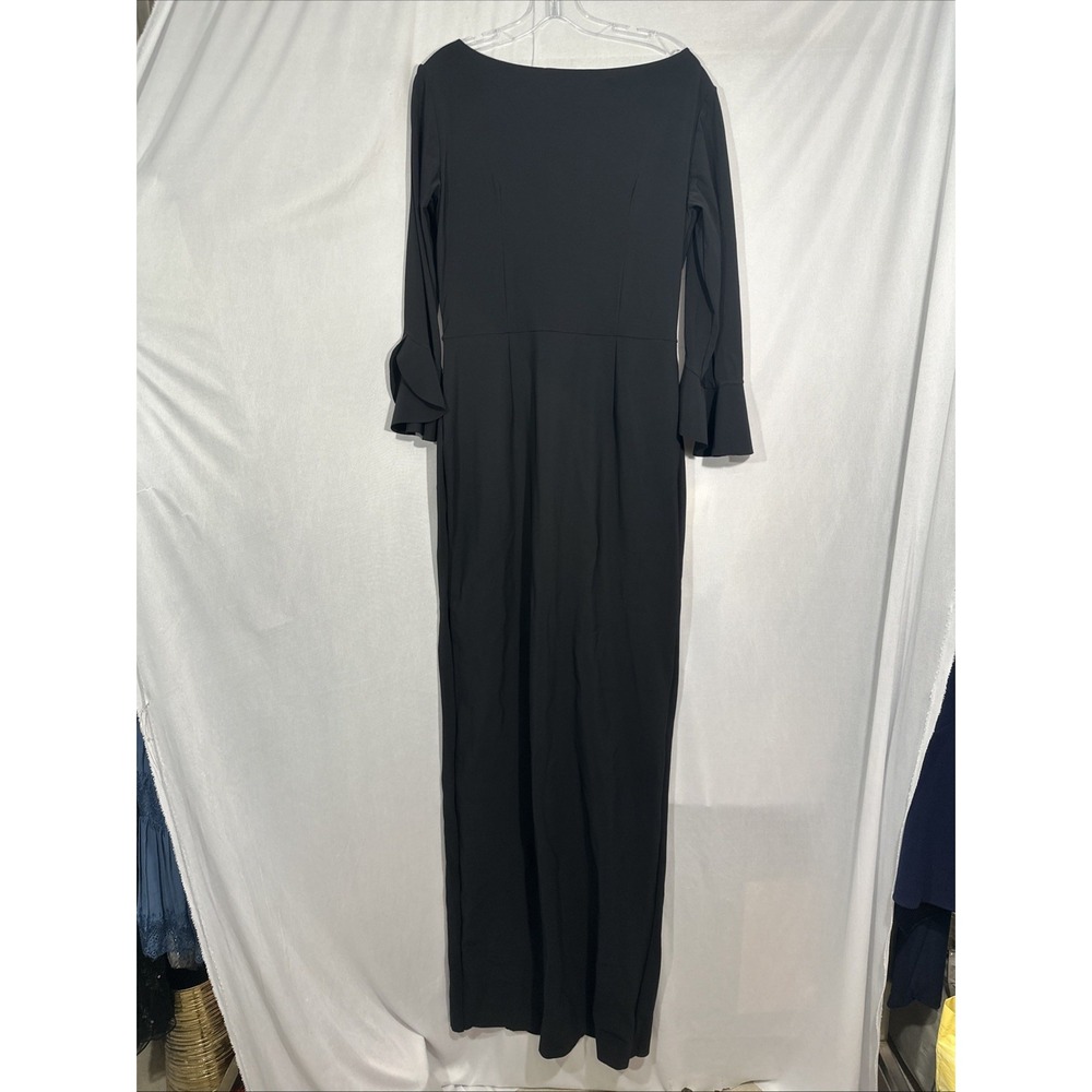 NWT $995 Chiara Boni La Petite Robe [ 52/ 16 ] Zalfa Ruched Gown in Black Q1257 - Picture 14 of 16